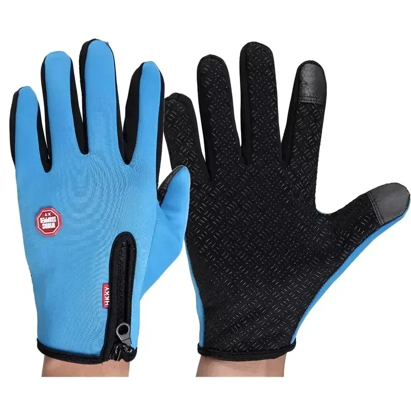 Guantes de invierno para hombre, impermeables, a prueba de viento, guantes fríos, Snowboard, motociclismo, conducción, guantes cálidos con