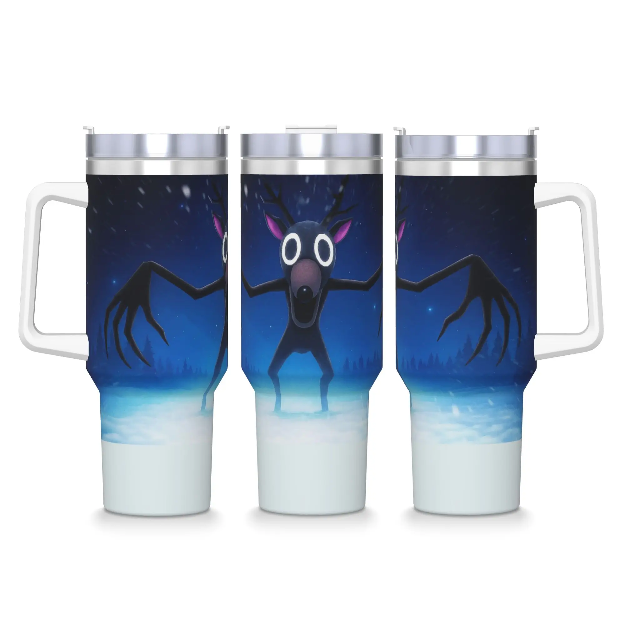 99 Nights In The Forest Horror Tumbler  Cold and Hot Water Bottle Leakproof Stainless Steel Thermal Cups Custom Travel Car Mugs