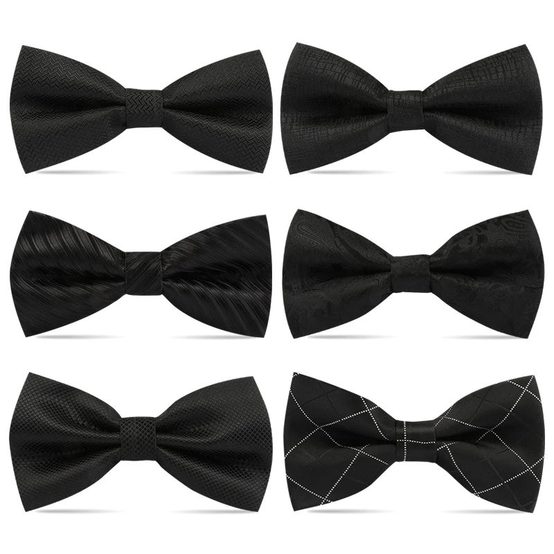 Men Ties Butterfly Party Wedding Bow Tie Black Bowknot Bowtie Accessories Business Gift