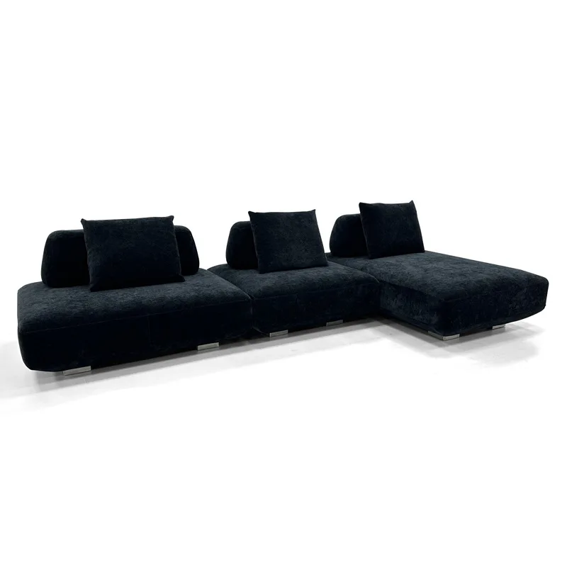 

Italian minimalist module combination sofa retro living room large flat-floor villa lazy sofa designer furniture