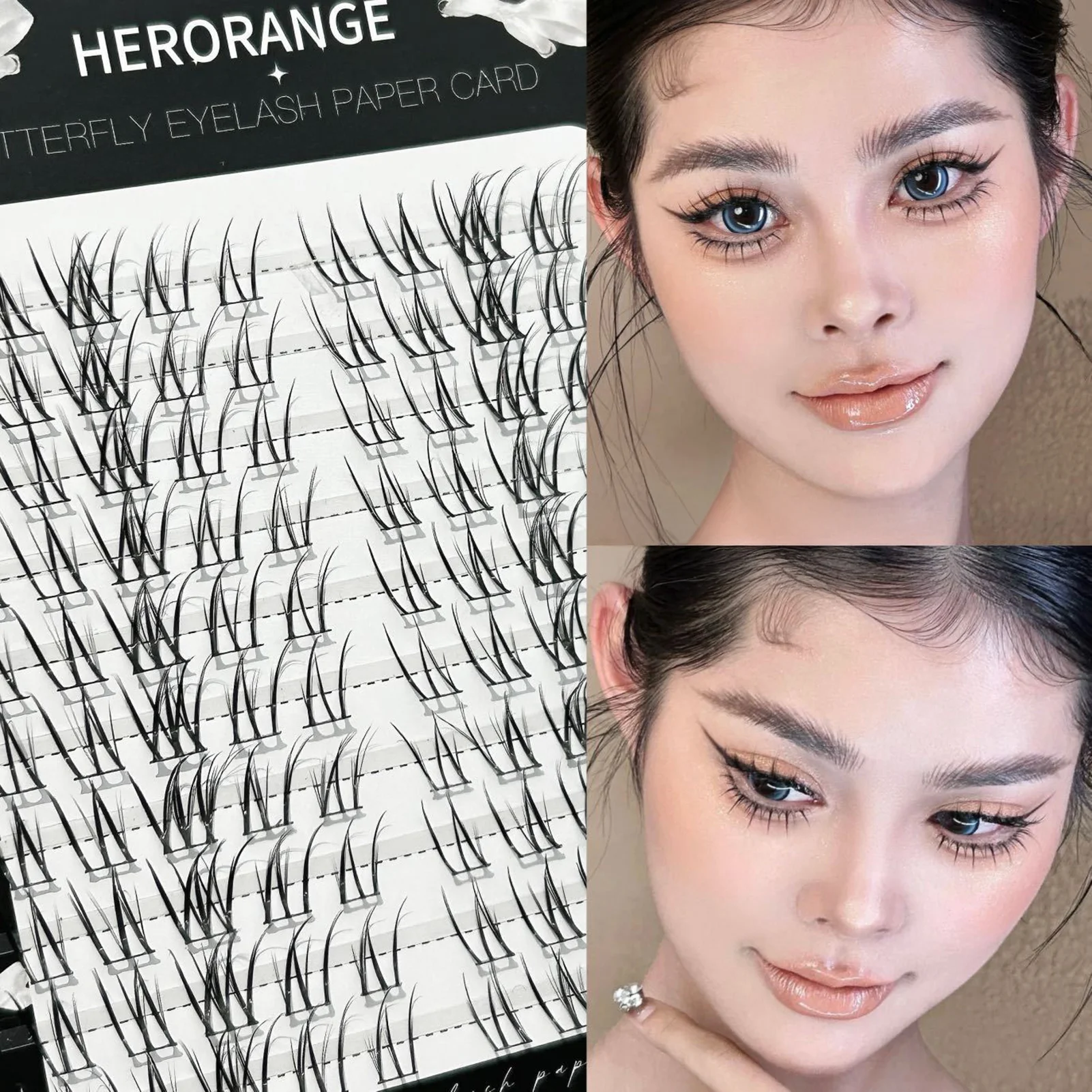 Wispy Cluster False Eyelashes Natural Simulated Lash Extensions Fluffy Individual Eyelashes For Dramatic Eye Makeup Daily Look