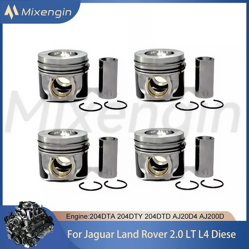 STD 83mm & +0.5mm Engine Parts Piston & Ring kit Fit Land Rover Jaguar For 2.0 L T L4 Diesel 204DTD 204DTA LR082540 2015-2022