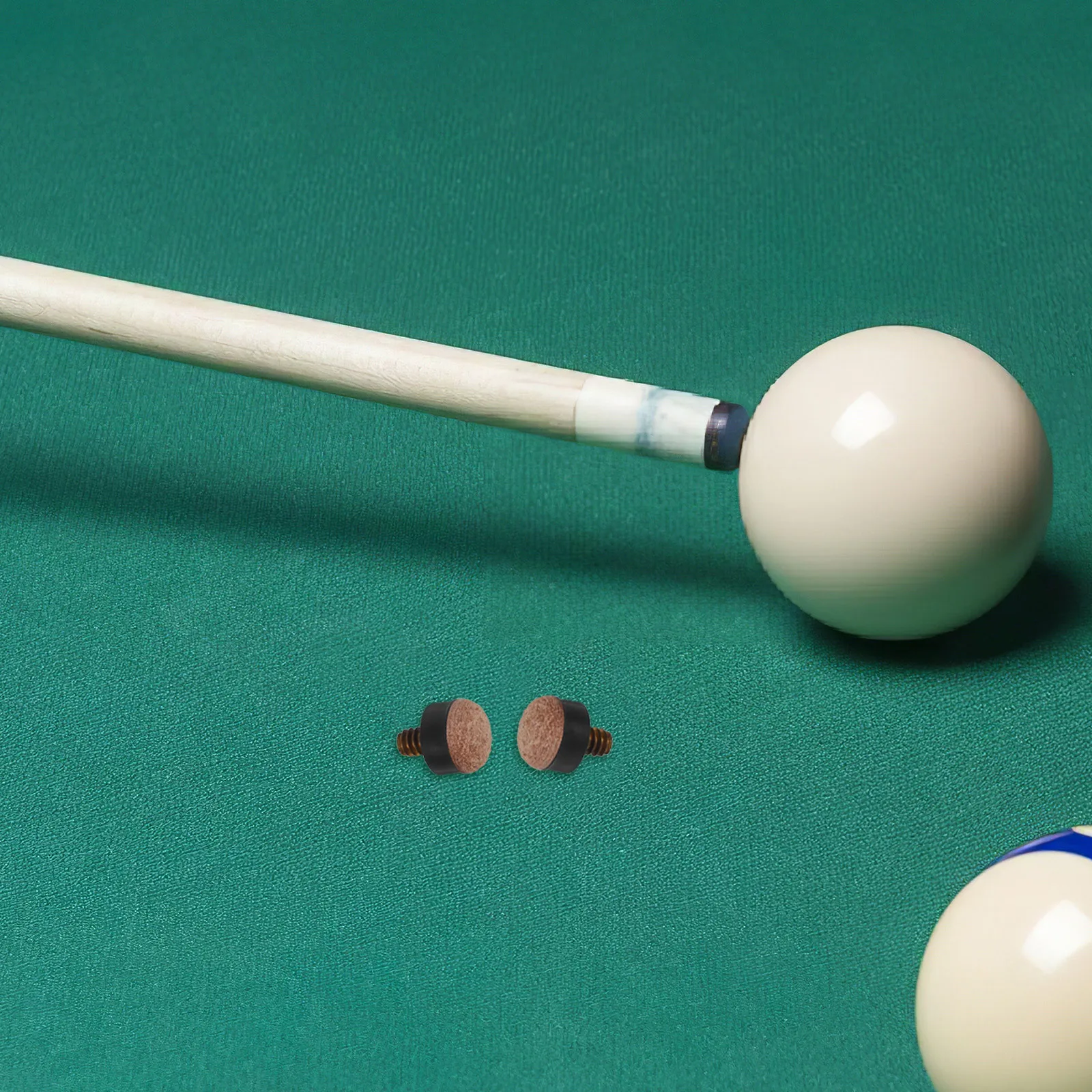 

10Pcs Screw on Pool Cue Tips 11mm Replacement Pool Stick Repair Kit Durable Billiard Snooker Cue Tips Billiard Tip