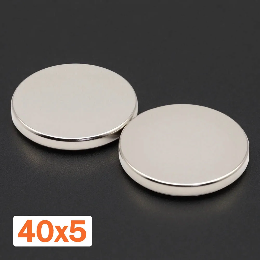 

40x5mm Super Strong Magnet N35 Round Magnetic NdFeB Neodymium Magnet Powerful Disc imanes Refrigerator Magnets ﻿