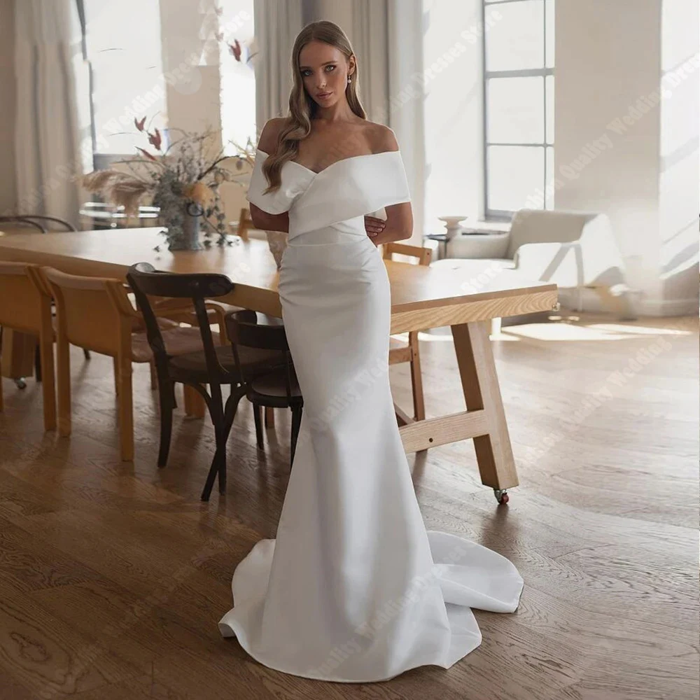 Off Shoulder bez rękawów damskie suknie ślubne eleganckie suknie ślubne koronkowy kwiatowy nadruk dostosowane księżniczka Vestidos De Novias