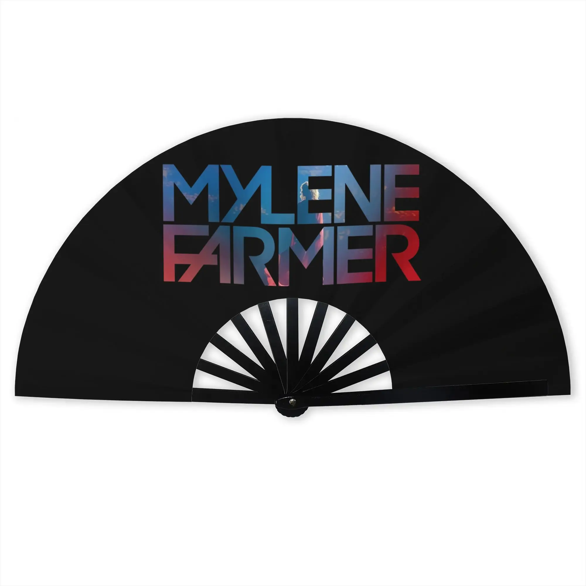 Mylene Farmer Traditional Folding Fan Chinese Style  High-Quality Fans Gift Elegant Decorative Hand Fan