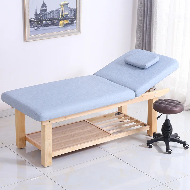 Massage Bed, Heavy Duty Stainless Steel Synthetic Leather Facial Massage Table, 70*185cm 80*190cm, Salon Furniture Spa Bed