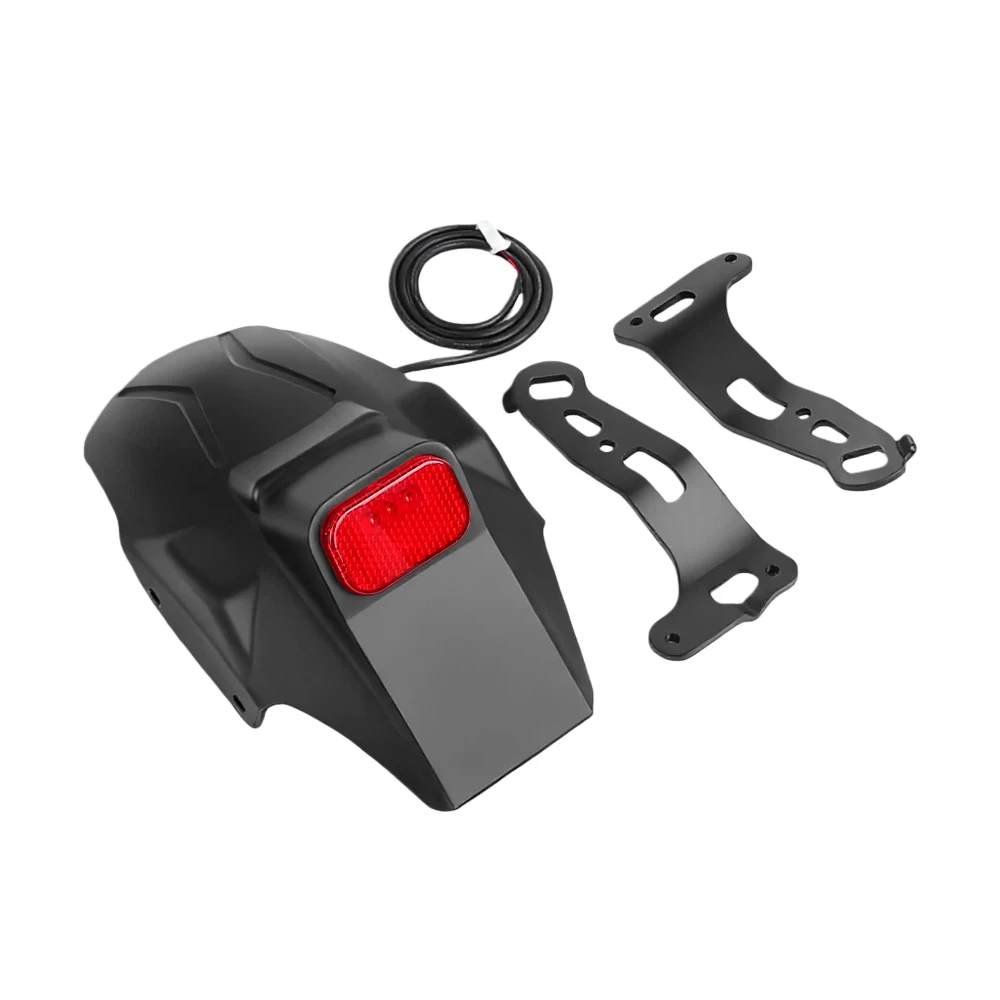 Electric Scooter Rear Fender Assembly for KUGOO KuKirin G2 Master Kickscooter Mudguard with Taillight Left Right Bracket Parts