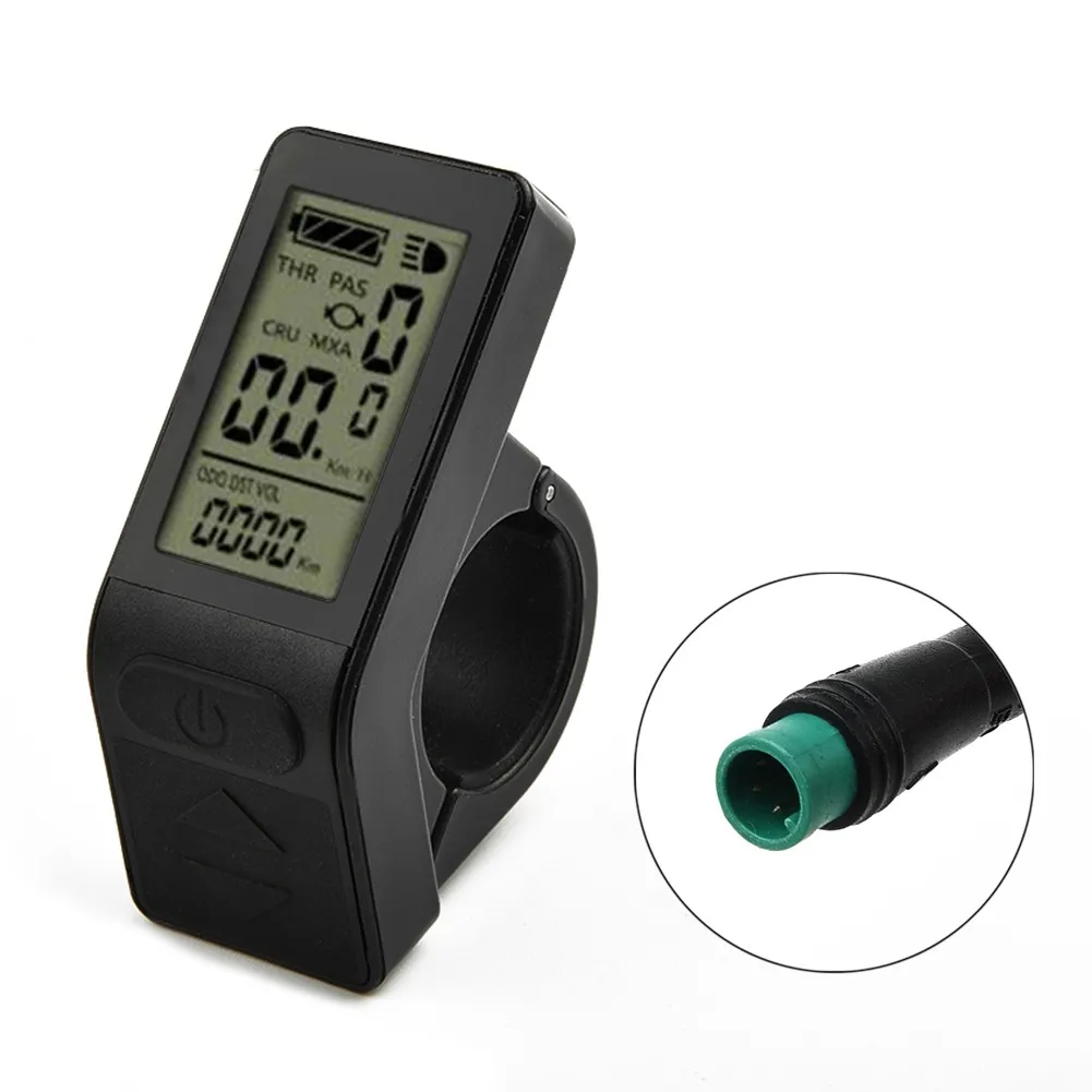 Electric Bicycle Mini Display LCD4 for 24/36/48 Volt E Bikes Featuring Power Assist and Fault Display Functions