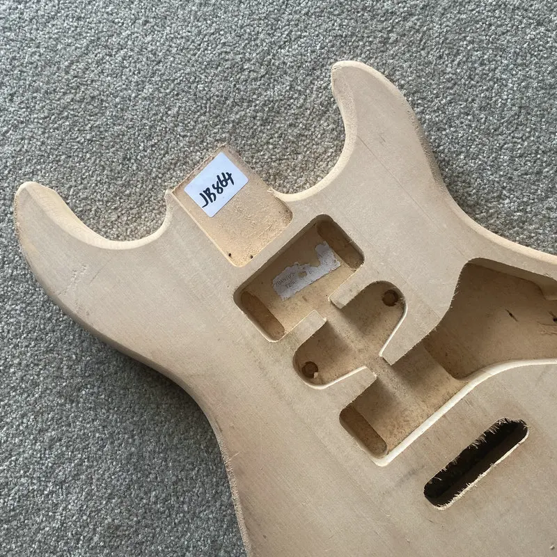 JB864 Custom Order Semi Finishing 6 String Electric Guitar Body in Solid Basswood HSH Pickups Custom Bridges DIY Replace