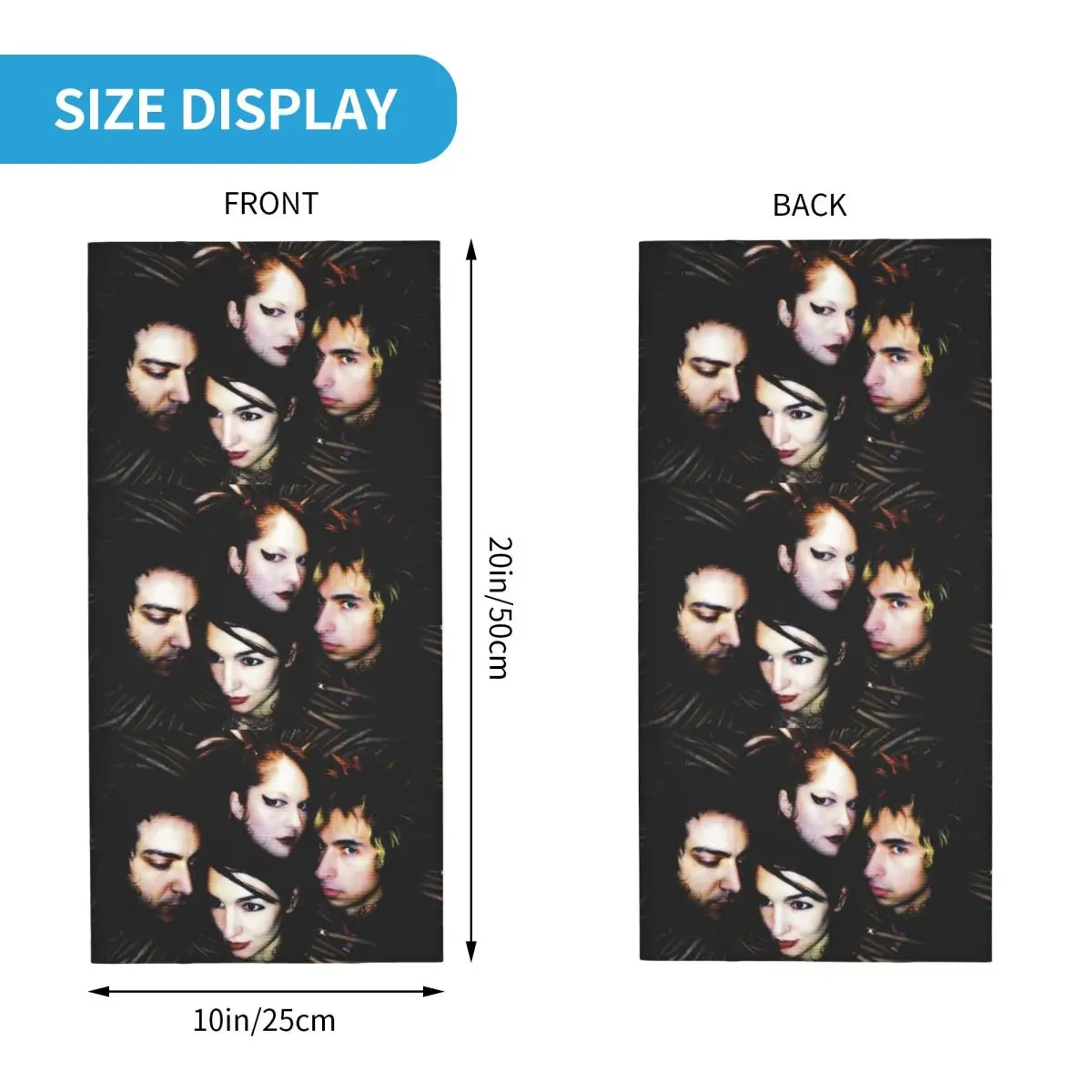 مخصص Msi Mindless الذاتي الاستمالة باندانا الشتاء الرقبة أدفأ الرجال يندبروف التفاف الوجه وشاح للمشي الكهربائية الجراب عقال #2