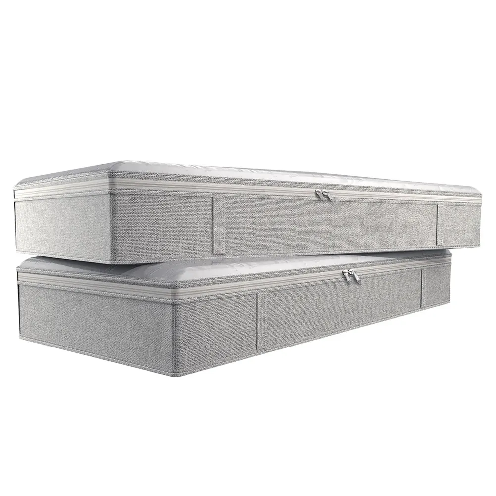

2Pcs Non woven Storage Boxes Foldable ganizers Small Crates for Clothes Accessories Quilt Bags Dust Proof Containers