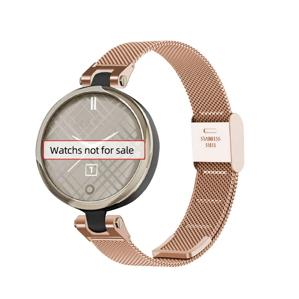 For Garmin Lily End links connecting rod stainless steel metal mesh strap bracelet gold/rose gold replacement modification parts