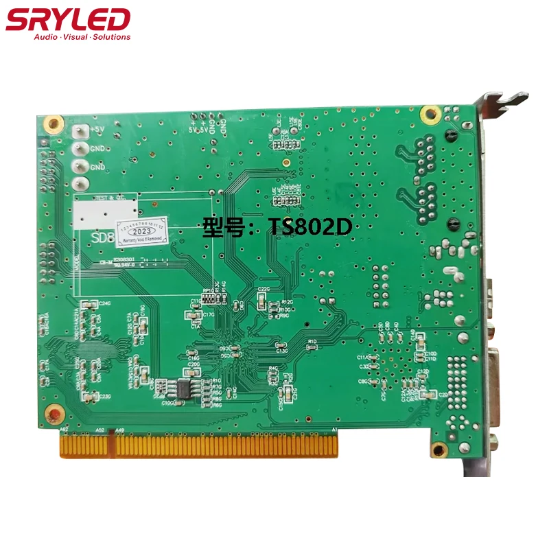 SRYLED TS802D Linsn Sending Card 64×32 Pixel High Refresh Rental Stage Church Background LED Video Screen Controllar Card