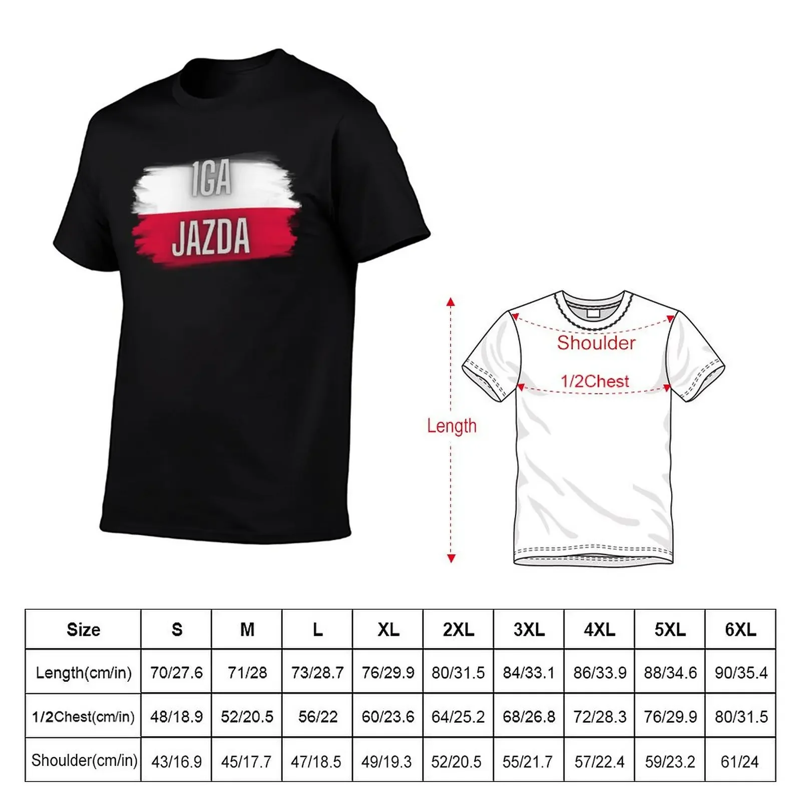 1GA SWIATEK JAZDA! T-Shirt vintage graphic tee custom shirt Anime t-shirt cotton t shirt men