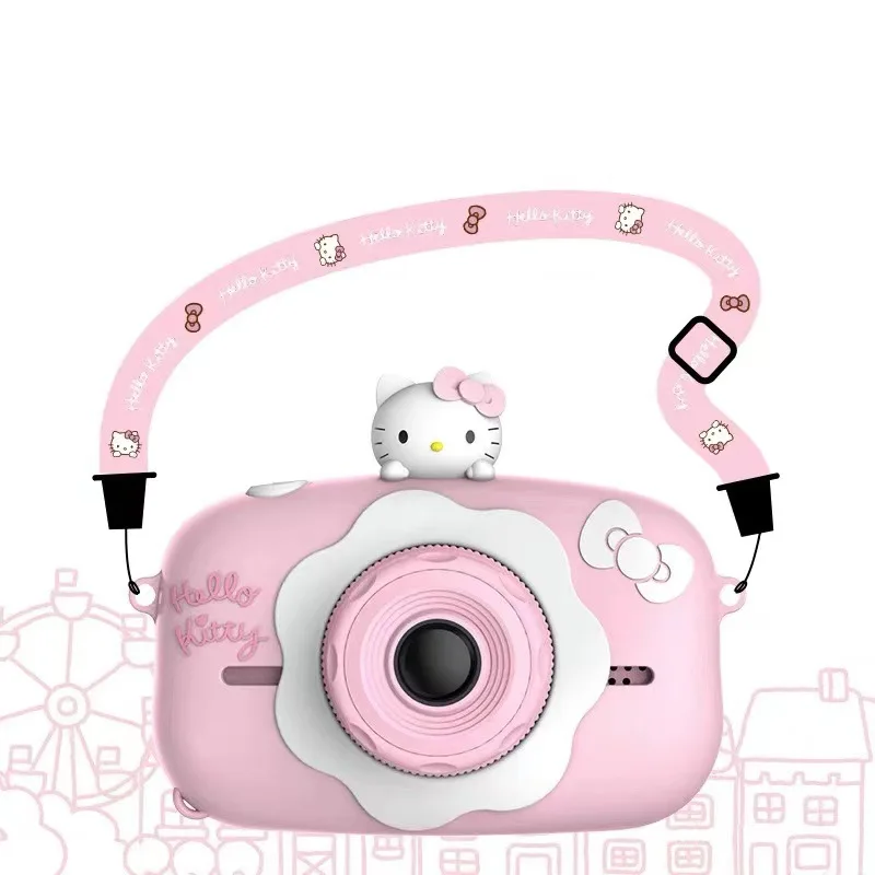 Kawaii Sanrio Hello Kitty Children\'S Camera Take Photos Digital DSLR Camera Birthday Gift Girl Camera Toy