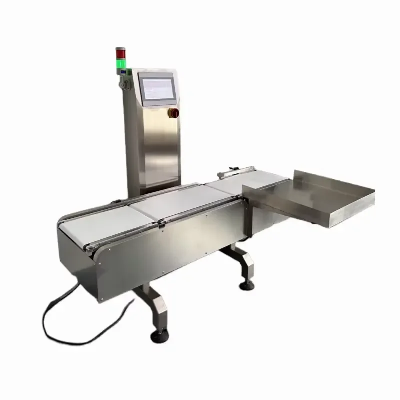 New-design Electric Rejection Weight Checker Food Weighing Scale Checkweigher With Reject Device No Need Cylinder