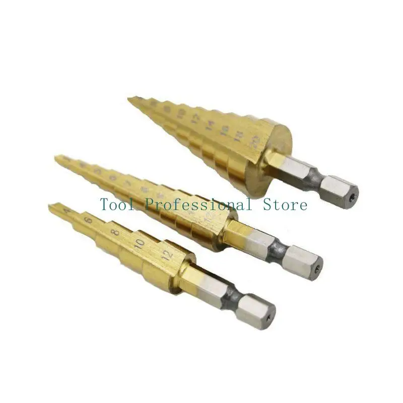 in acciaio rapido velocità con gambo esagonale per punta da trapano a cono 57QF 3-12mm 4-12mm 4-20mm
