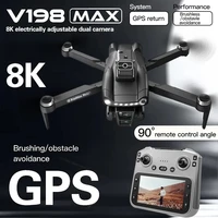 Dron Xiaomi V198MAX con Evitación de Obstáculos Láser, Fotografía Aérea 8K, Cámara HD Profesional 5G, Quadcopter Plegable sin Escobillas