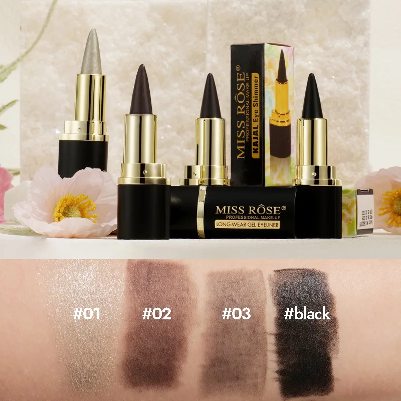 MISS ROSE Multicolor Eyeliner Gel Pen Long-Lasting Waterproof Smudge-Proof Rich Color Eye Liner Pencil Cosmetic Makeup