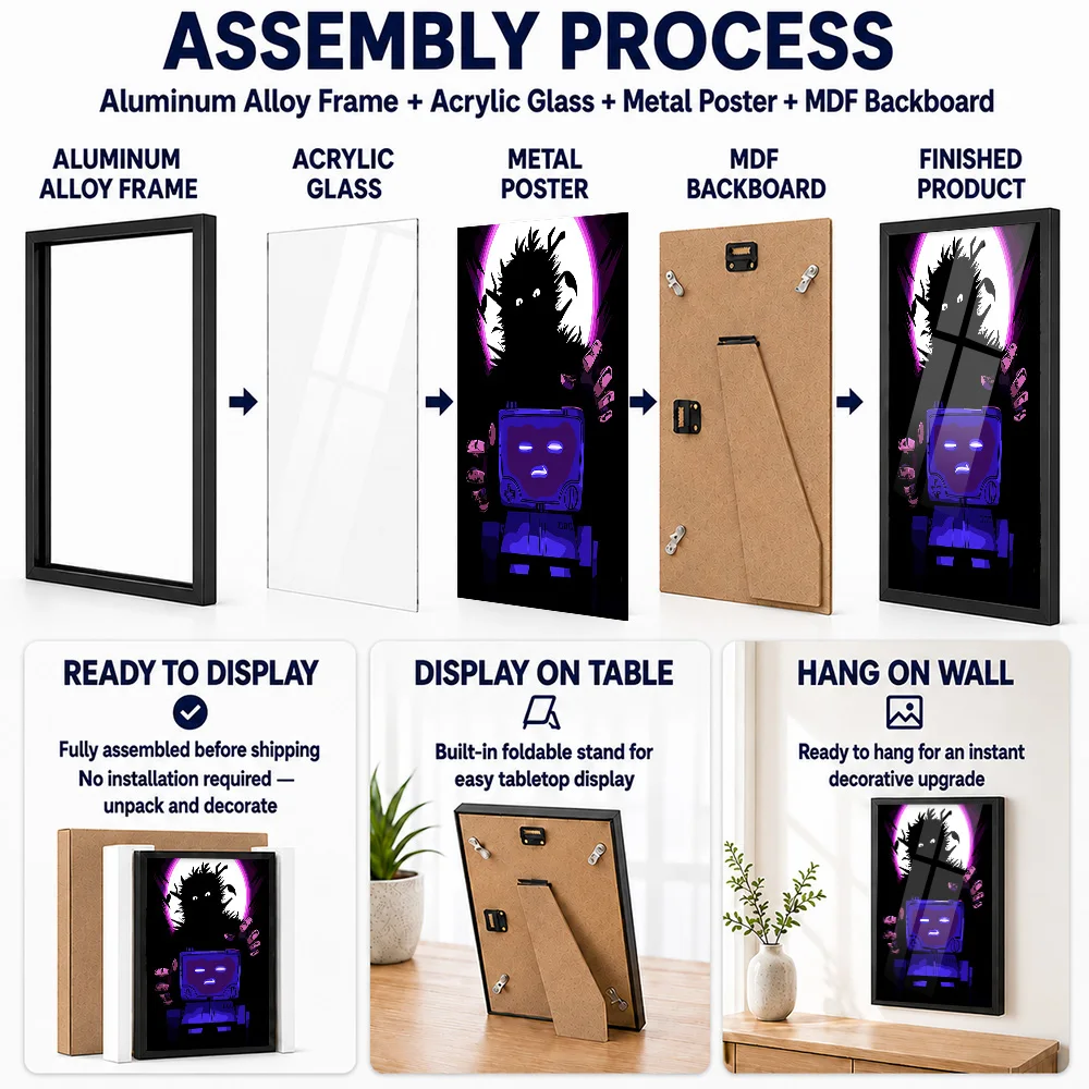 Inscryption Game Framed Aluminum Metal Poster Customized Hero Tribute Wall Art A Unique Gift For Players To Display In Studio