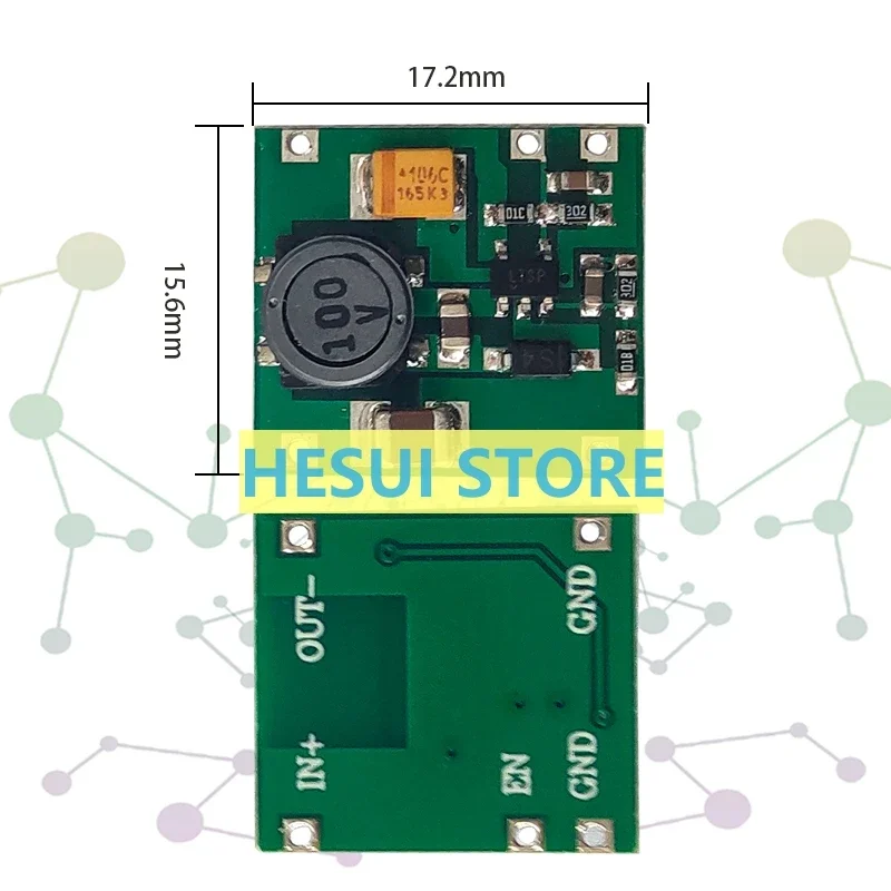 Negatives Stromversorgungsmodul Positive Spannung zu negativer Spannung 5V/12V Ausgang Negatives Spannungsumwandlungsmodul 20mV geringe Rippe