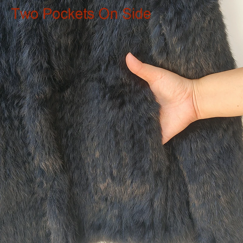 2025, Winter Frauen Rollkragen Warme Gestrickte Natürliche Pelzmantel Langarm Weibliche Warme Winter Echten Pelz Jacke Dicke Outwear