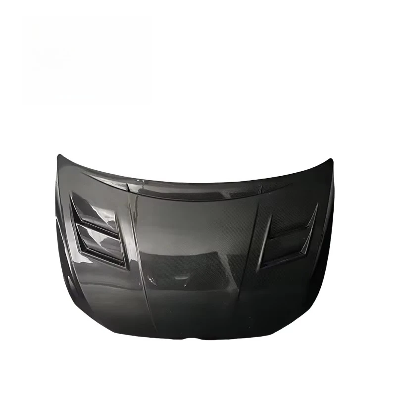 Vented Style Carbon Fiber Front Bonnet Hood For Golf MK8 GTI Double Latch
