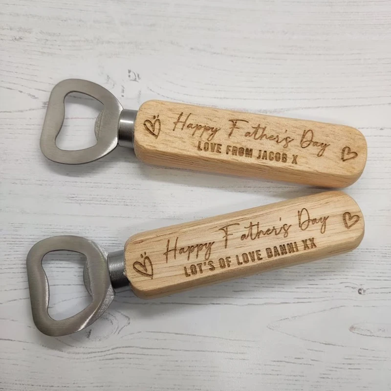 Personalized Bottle Opener Presente, Nome Personalizado Presente para o Pai, Pai Pappa, Love Wedding Party Souvenir, Presentes de Aniversário