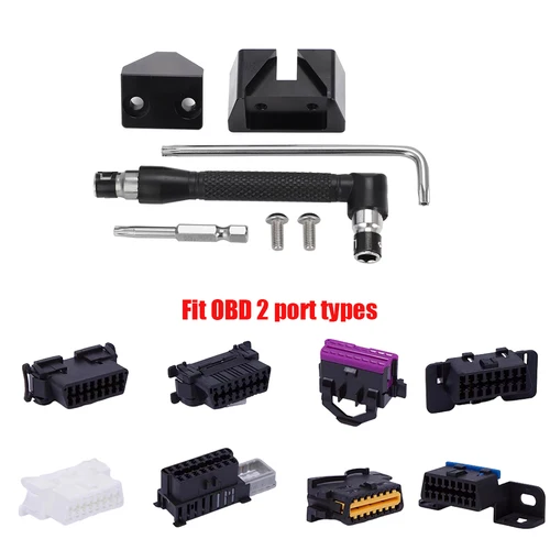 Imagen 2 del producto Kit de bloqueo antirrobo de seguridad de 2 puertos OBD II OBD para vehículos 1996 en adelante acceso al conector OBD accesorios antirrobo automáticos