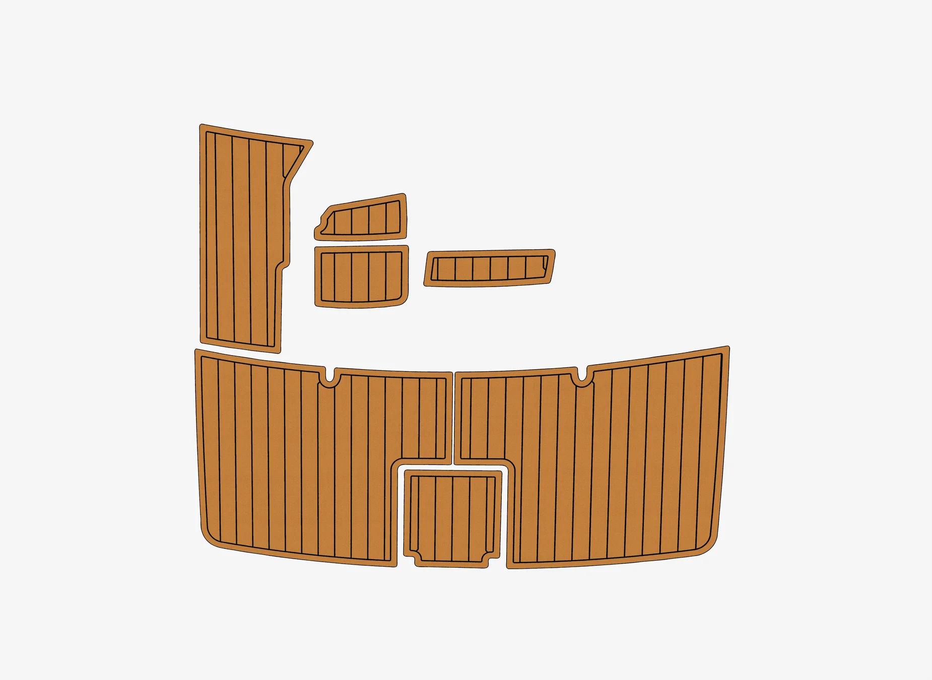 

2008 Формула SS 280 1/4 дюйма, 6 мм, пена EVA, нескользящий морской коврик из тикового дерева, настил из ПВХ, оздоровительный ковер, морской пол