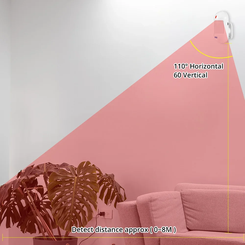 KERUI Wireless PIR Motion Sensor Infrarot Detektor Alarm Mit Batterie Für W202 W181 Home Security Alarm System Schutz