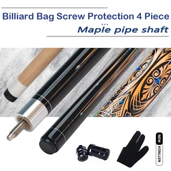 Professional 13mm Tip Billard Cue made with High Quality Pool Cue Stick Hardwood with Screw on Tip Protector Ideal for Club Use