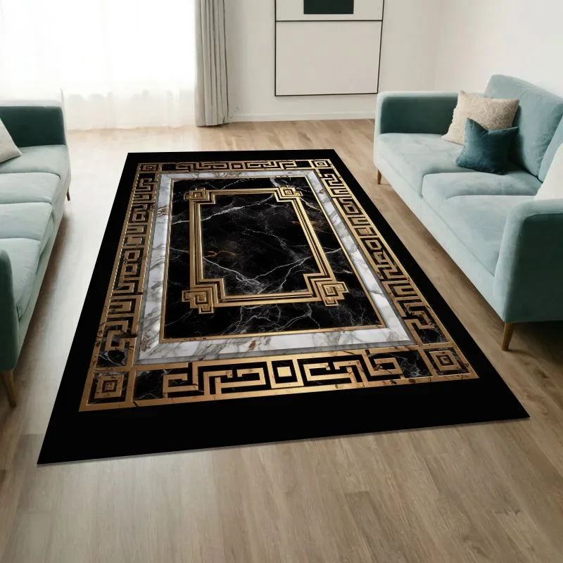 Retro Chinese Style CARPET FOR LIVE ROOM Non-slip Bedroom Soft Large Rug Hall Decoration Washable Floor Mats Customizable Ковер