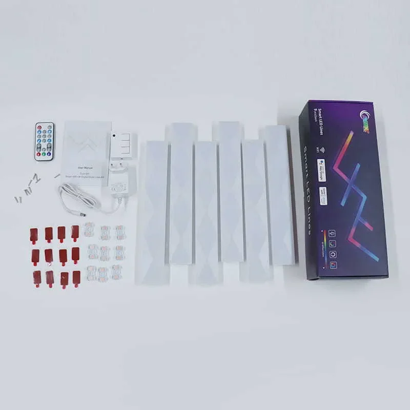 Graffiti led lamp Symphony strip ambient light random splicing line wifi strip lamp rgb tv background