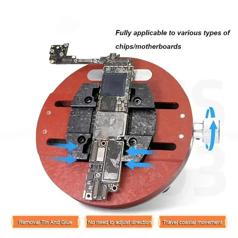 

A93Z телефон печатная плата BGA круглые приспособления универсальный процессор микросхема клей олово удаление пайки ремонт зажим держатель платы материнская плата