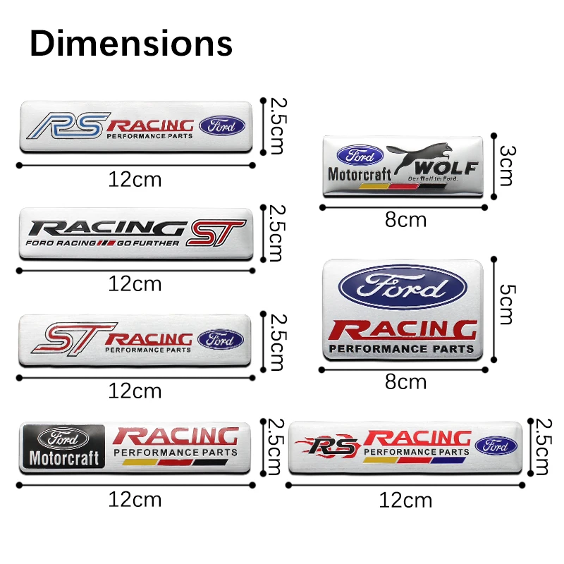 1 قطعة سيارة الألومنيوم شعار شارة الديكور التصميم ملصق لاصق لامع ورائع لفورد S ماكس الحارس التركيز فييستا مونديو كوغا موستانج مرافقة KA #2