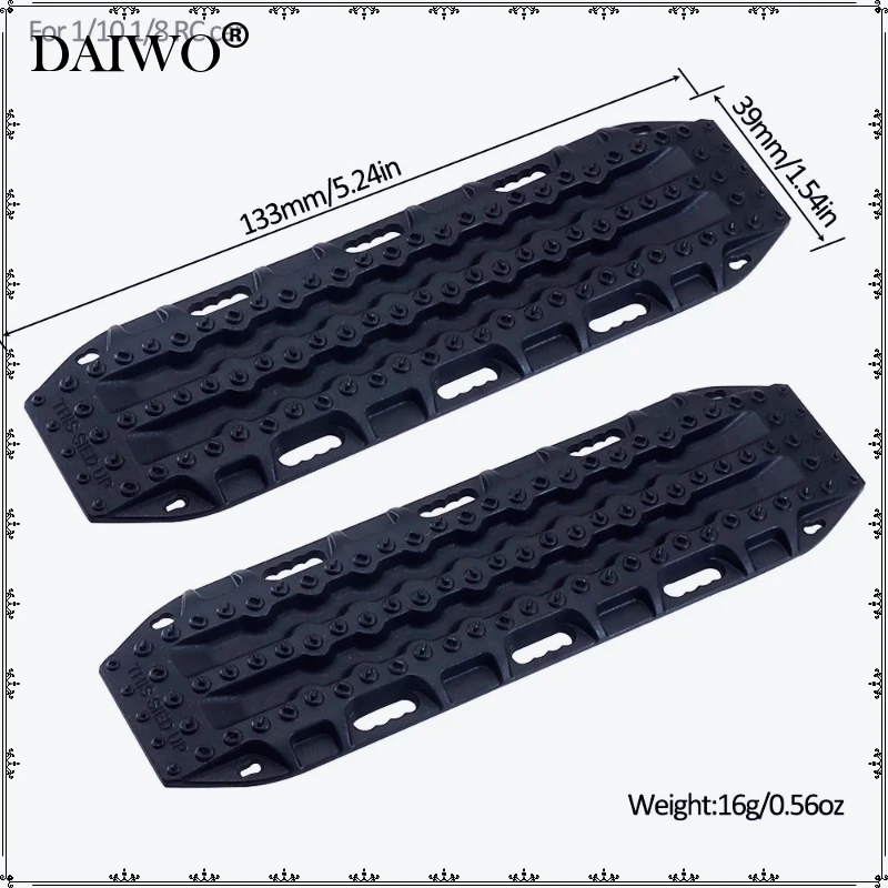 2pcs 133mm*39mm Plastic Sand Ladder Recovery Board for 1:10 Rc Crawler Traxxas Trx-4 Trx-6 Axial Scx10 Redcat Gen8 Rgt Yikong