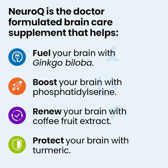 Boosts Cognitive Performance & Healthy Brain Function - Gotu Kola Ginkgo Phosphatidylserine Coffee Fruit & Propolis -60 Capsules