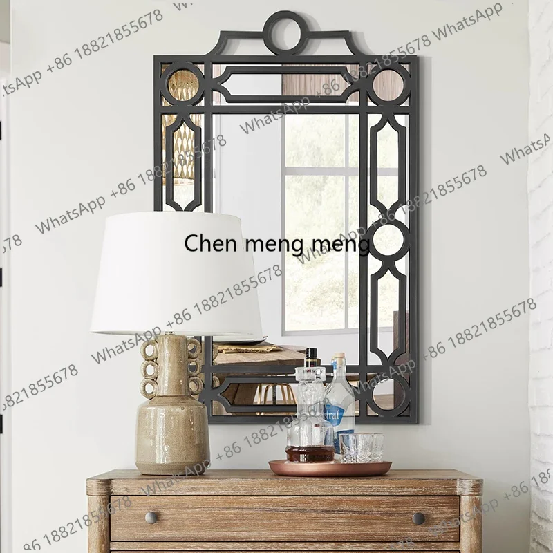 Dresser, makeup mirror porch decorative mirror background wall hanging mirror creative hanging sofa