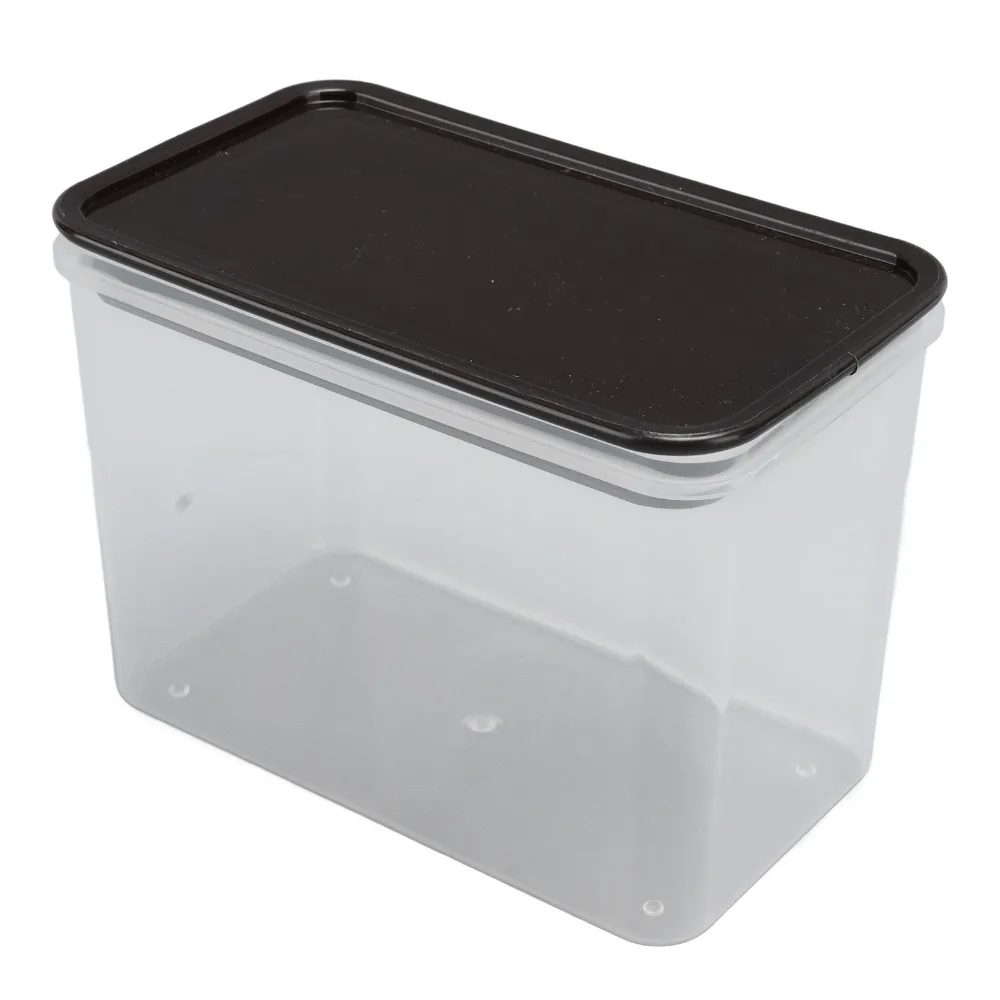 2PCS Practical pp Food Storage Container 500ml/1000ml Rectangular Grain Storage Box Sealed Container Modular Storage