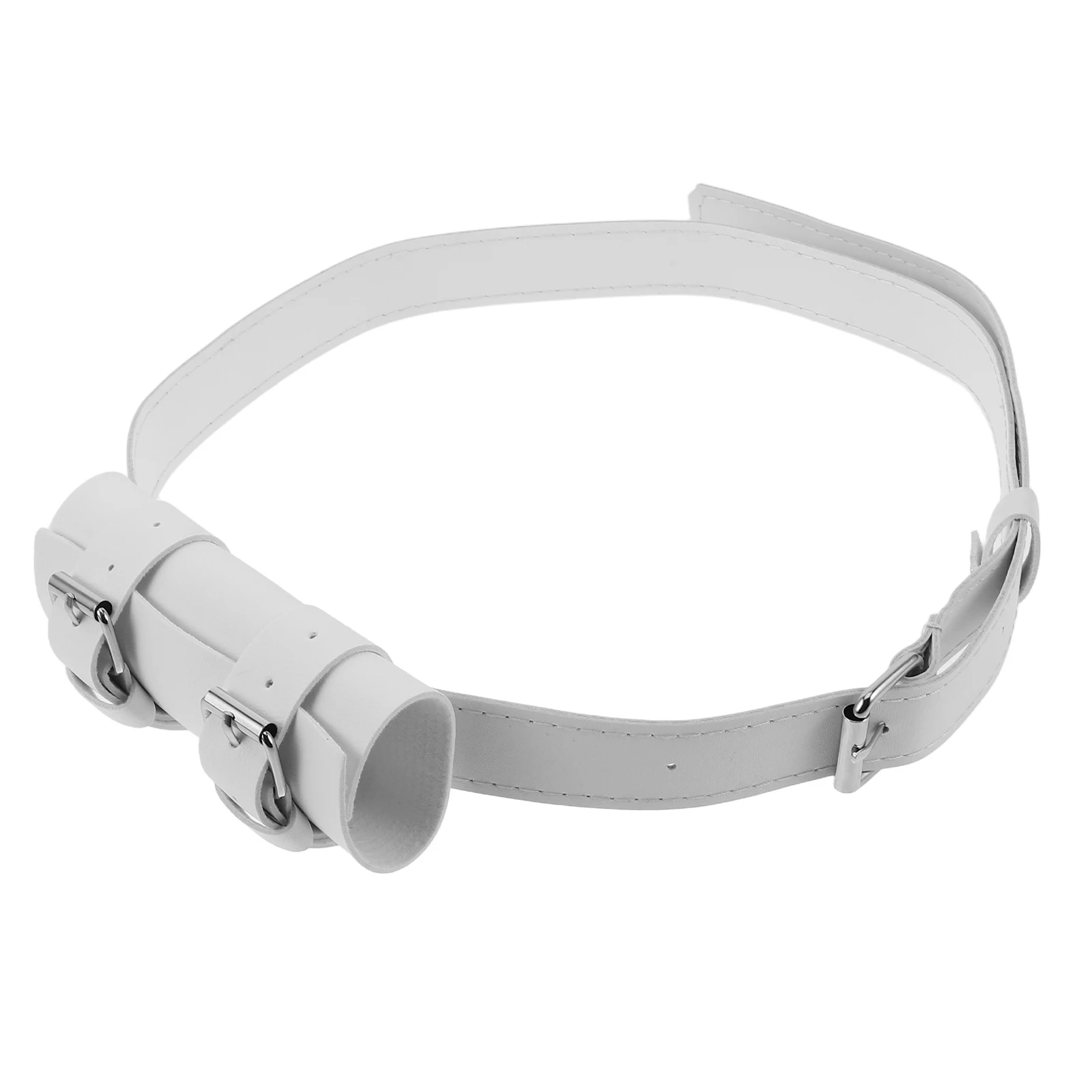 

Pu Sword Belt Hanger Adjustable Waist Mount Single Sword Holder Elegant White Design Medieval Renaissance Belt Strap Outdoor