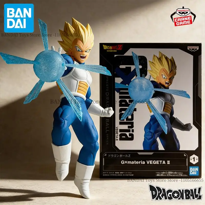 

Bandai Original Banpresto Dragon Ball Z Gxmateria VEGETA 2 Action Figures Anime Figuras Cartoon Dolls Models Kids Toys Juguetes