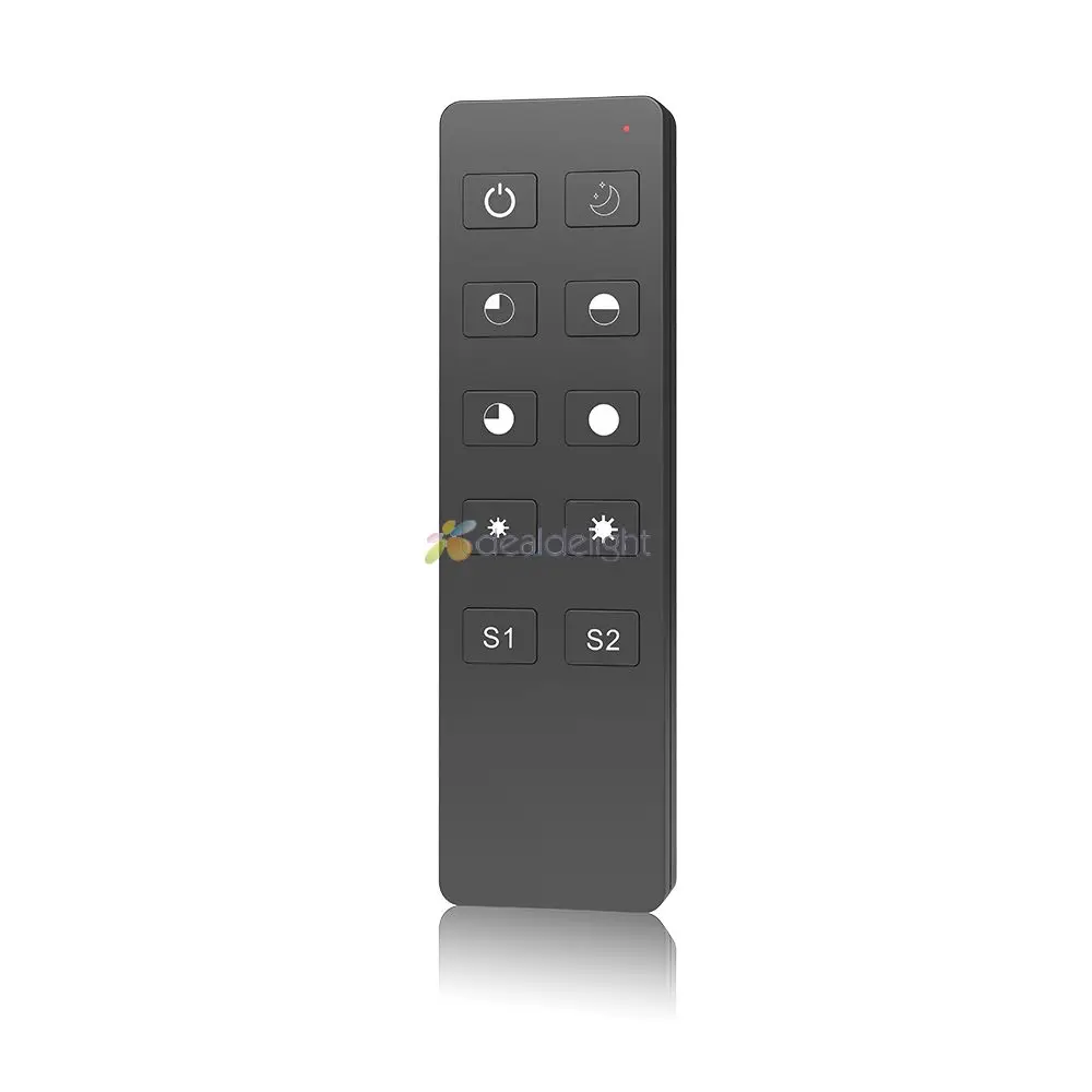 Skydance S1-B Led Triac RF Dimmer & R1 Remote 2.4GHz Wireless 1A 100W-288W Push Dimmer LED Switch Controller AC 110V - 220V