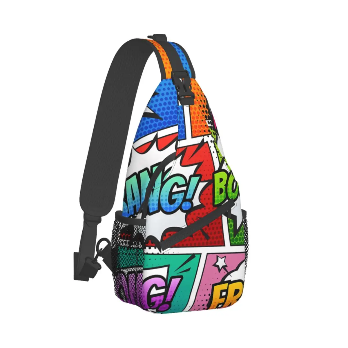 

Comic Book Lover Crossbody Bag Sports Pop Art Comic Book Panels Chest Bag Unisex Women Man Fashion Shoulder Backpacks Travel