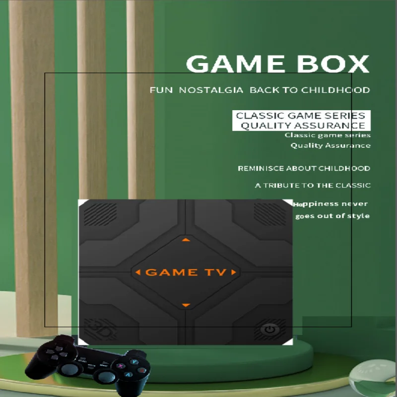 V5 لعبة فيديو وحدة التحكم HDMI الناتج 64G المدمج في 45000 ألعاب ريترو الكمون المنخفض للغاية وحدة تحكم لاسلكية صندوق التلفزيون هدية #4