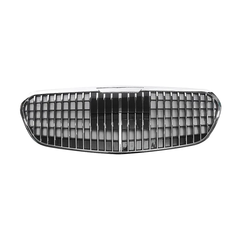 For Benz S-Class W223 Modified For Maybach 2023 S450 S400 center grille ABS Front Bumper grill Vertical Bar Middle Grill