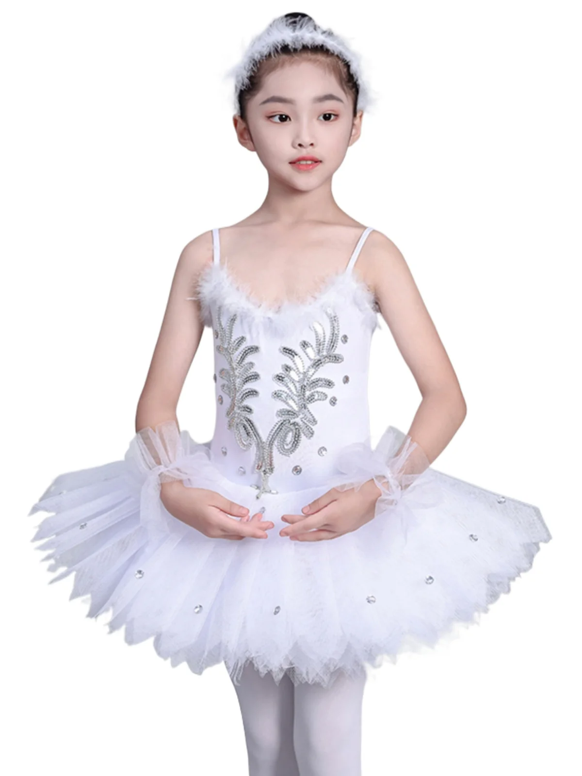 Jupes de Ballet blanches, Tutu de crêpes professionnel pour filles et enfants, Costume de danse du cygne, robe de soirée de ballerine pour femmes adultes