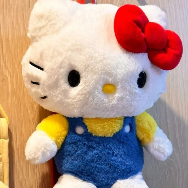 Mochila MBTI Hello Kitty para mulheres, bolsa de pelúcia fofa, moda japonesa, pequeno designer, kawaii, novo designer, 2024