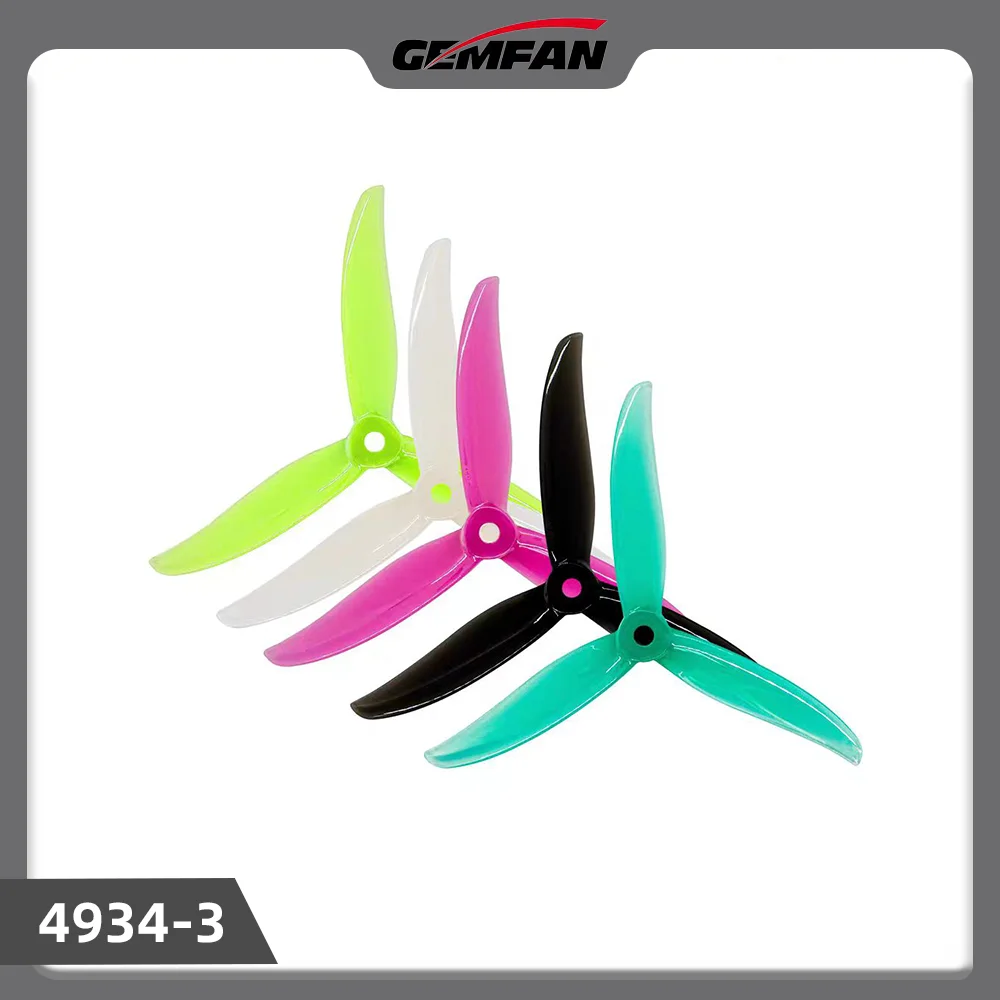 

4pcs/bag Gemfan SBANG 4934 4.9X3.4X3 3-Blade PC Propeller CW CCW for FPV Freestyle 5inch Drones Juicy Sbang DIY Parts 4pcs/bag